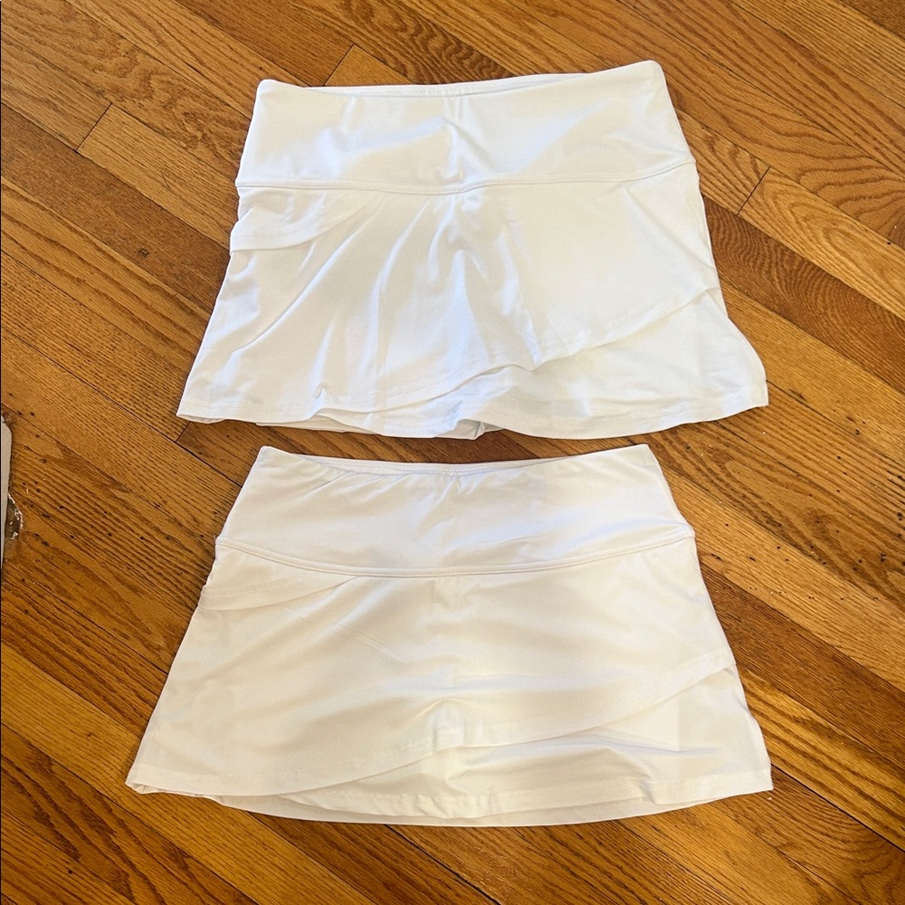 Fila Women's White Layered Skorts (Comes with 2)